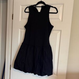 Mango Black Bubble Dress